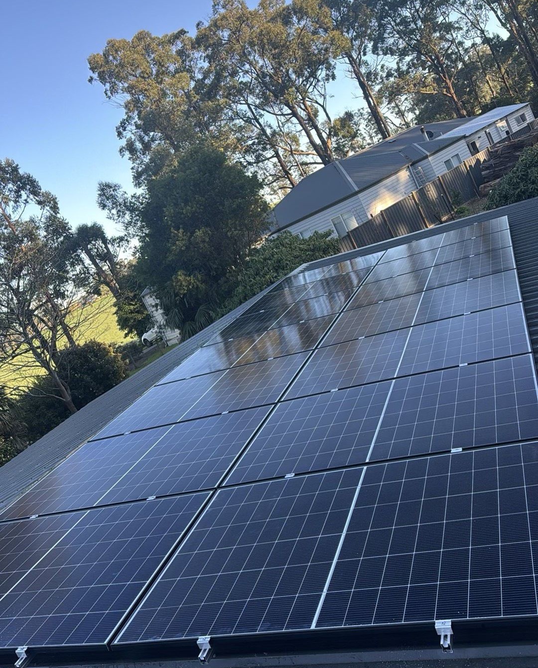 Solar panels from an Elite Electrical job